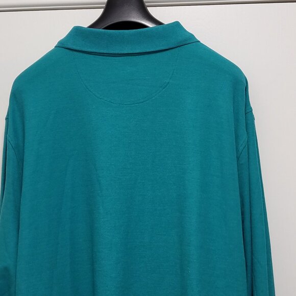 Croft & Barrow Mens Polo Shirt 4XL Tall Long Sleeve Easy Care - Picture 9 of 14